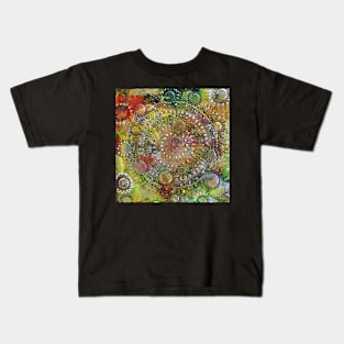 Super Nova Tie Dye Mandala by Julie Ann Stricklin Kids T-Shirt